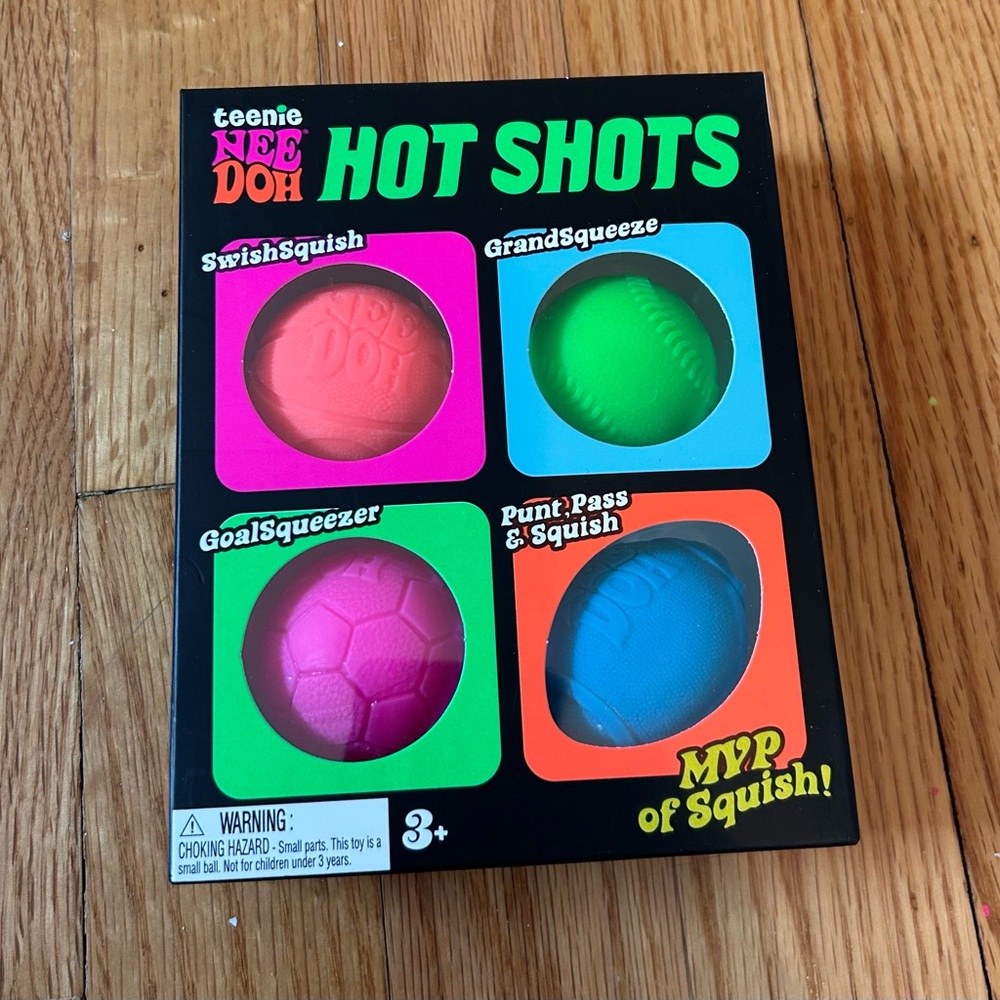 Needoh teenie hot shots-4pc NEW